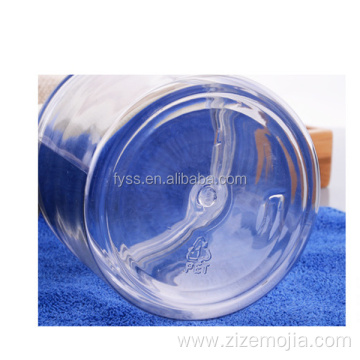 Plastic Cream Jar with Aluminum Lids for Cosmetic